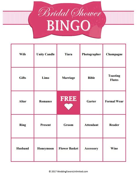 bridal shower present bingo|free bridal shower bingo generator.